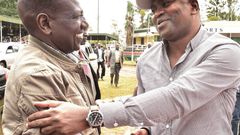 President William Ruto with Rashid Echesa during the 2022 campaigns