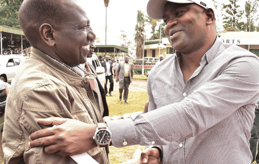 President William Ruto with Rashid Echesa during the 2022 campaigns