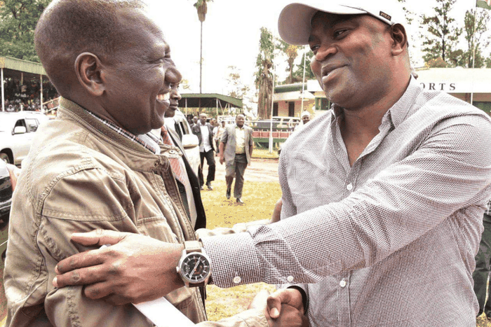 President William Ruto with Rashid Echesa during the 2022 campaigns