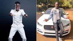 MCA Tricky (left) and Comedian Eddie Butita