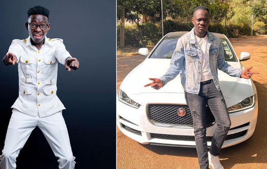 MCA Tricky (left) and Comedian Eddie Butita