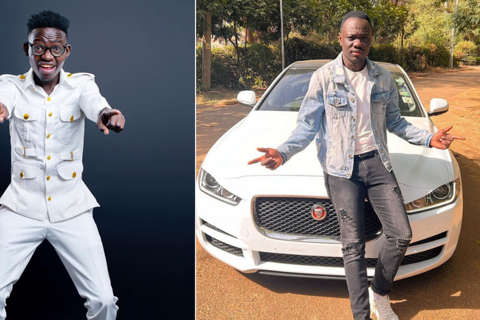 MCA Tricky (left) and Comedian Eddie Butita