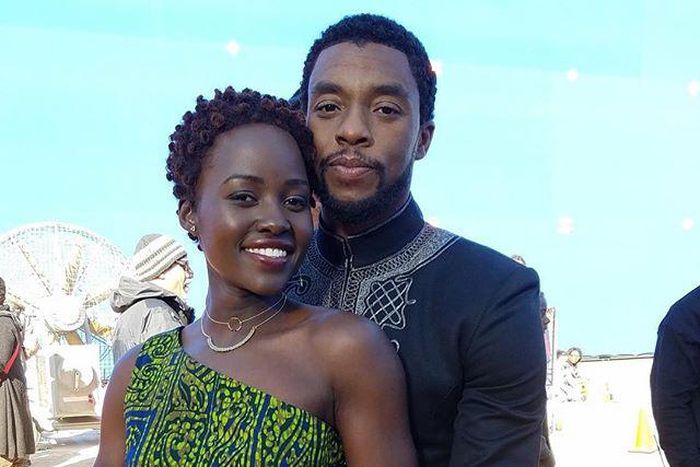 Lupita N'yongo and Chadwick Boseman