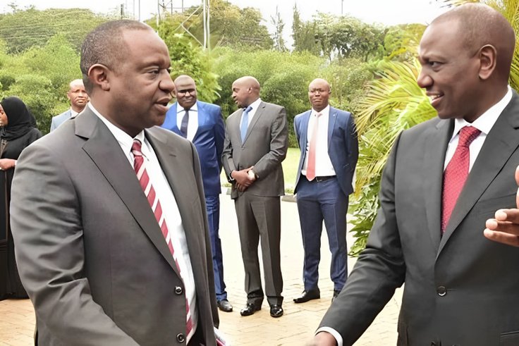President William Ruto and former Treasury CS Henry Rotich