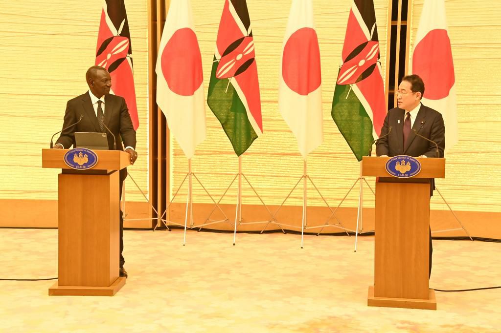President William Ruto held bilateral talks with Japan Prime Minister Fumio Kishida on February 8, 2024
