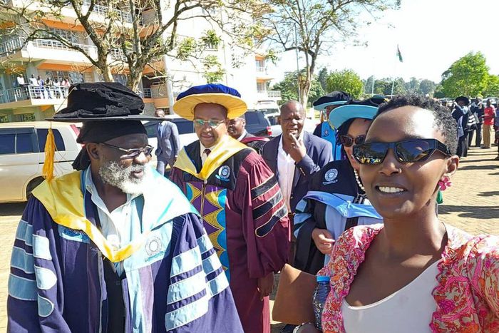 George Wajackoyah during the 20th Graduation ceremony at Masinde Muliro University of Science and Technology
