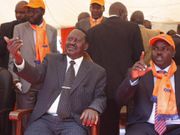 File photo: NASA leader Raila Odinga (left) and Makadara MP George Aladwa (right)