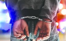A man in handcuffs