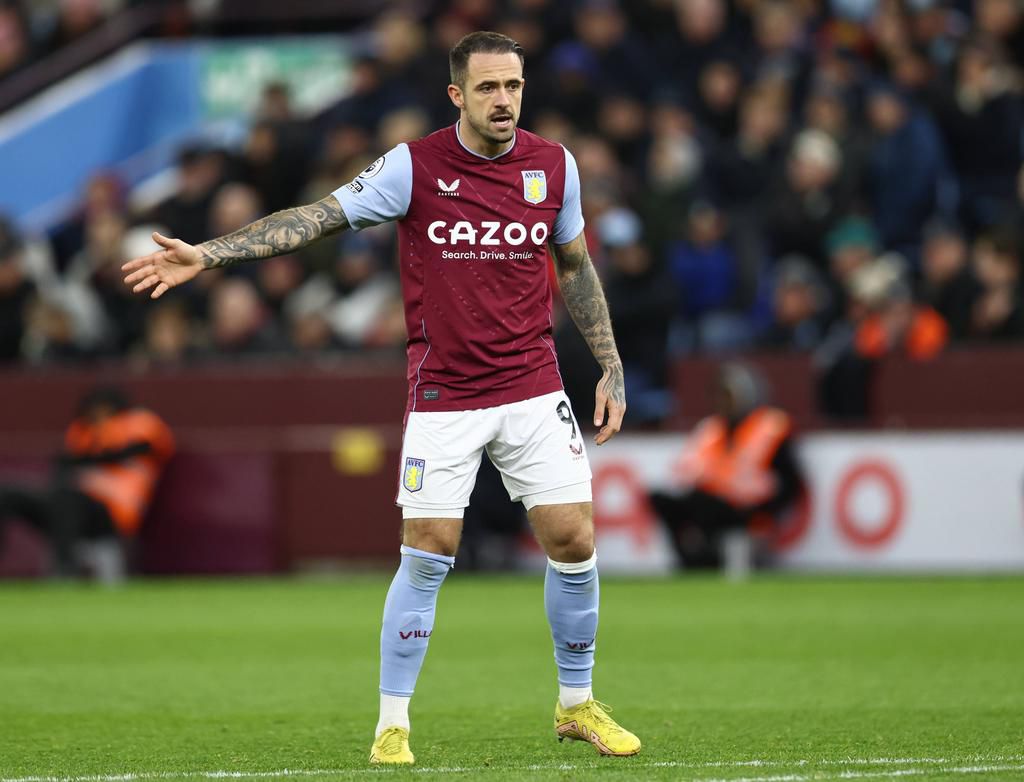 Danny Ings of Aston Villa during the Premier League match at Villa Park on January 4, 2023.