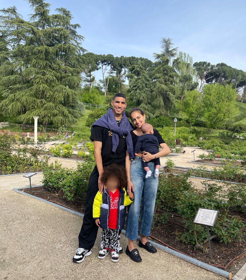 Achraf Hakimi and his family