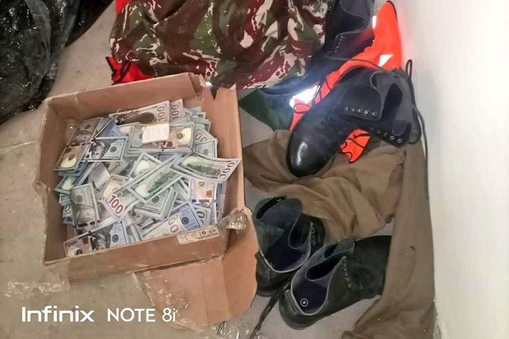 Items recovered during the arrest of suspects linked to USD 439 trillion fraud