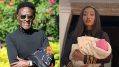 Freshly Mwamburi and Sharon Zey who acted as Stella in Freshly's song, 'Stella'
