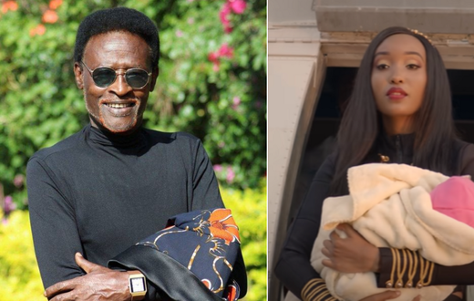 Freshly Mwamburi and Sharon Zey who acted as Stella in Freshly's song, 'Stella'