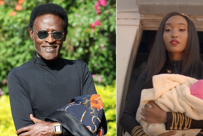 Freshly Mwamburi and Sharon Zey who acted as Stella in Freshly's song, 'Stella'