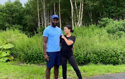 Dennis Ombachi and his wife