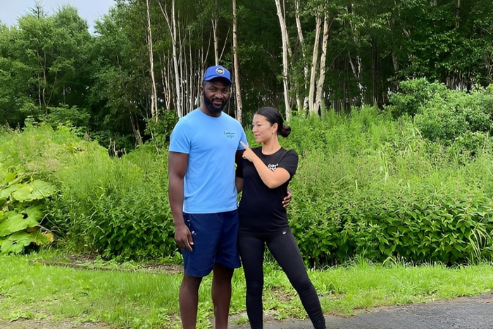 Dennis Ombachi and his wife