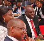Speaker Amason Kingi, Pastor Dorcas Gachagua and DP Rigathi Gachagua during the National Prayer Breakfast on June 7, 2023