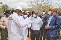 Interior CS Kithure Kindiki during a visit to Shakahola forest on June 6, 2023