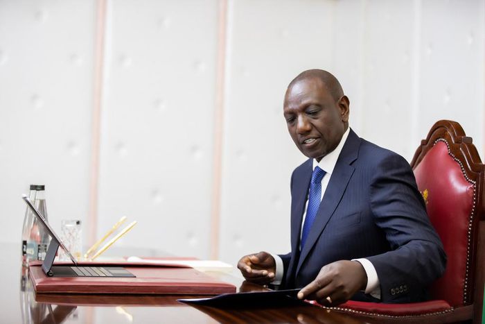 President William Ruto during a Cabinet meeting at State House, Nairobi on October 3, 2023