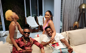 Diamond, Zuchu, Zari and Shakib hanging out in South Africa