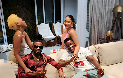 Diamond, Zuchu, Zari and Shakib hanging out in South Africa