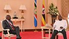 President William Ruto and President Yoweri Museveni in a meeting on October 8, 2022