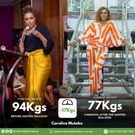 Caroline Mutoko before and after 11kg weight loss.