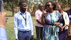 Charlene Ruto during the Deaf Awareness Week at the Kenya School of Sign Language