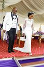 Mosop MP Abraham Kirwa with his wife, Fresiah Kirwa during their wedding in Nandi on December 23, 2023