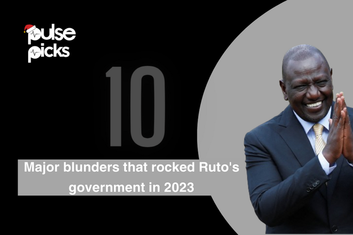 10 major blunders that rocked Ruto's government in 2023
