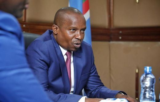 Interior CS Kithure Kindiki meeting immigration officials at Nyayo House on September 8, 2023