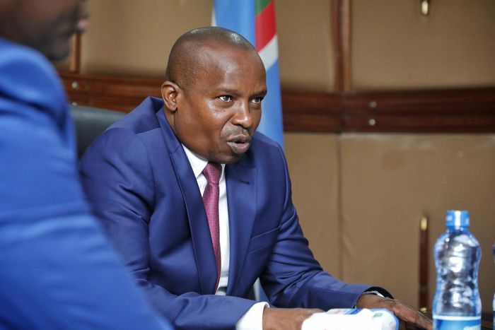 Interior CS Kithure Kindiki meeting immigration officials at Nyayo House on September 8, 2023