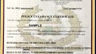 A certificate of good conduct