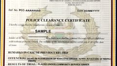 A certificate of good conduct
