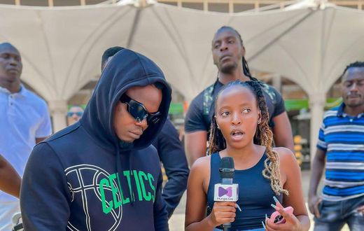 Eve Mungai interveweing Harmonize