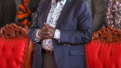 Deputy President  Rigathi Gachagua at an interdenominational Church service at the Nakuru Athletic Club Grounds, Nakuru County on Sunday, February 12, 2023