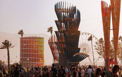 A view of the 23rd Coachella Valley Music and Arts Festival venue at the Empire Polo Club in Indio, California [Image Credit: Lance Gerber]