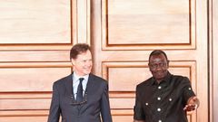President William Ruto with Meta Global President Nick Clegg at State House, Nairobi on March 18, 2024