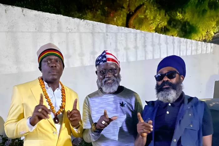 Roots Party leader Professor George Wajackoyah at reggae artiste Richie Spice's album launch in Kingston, Jamaica on September 08, 2023