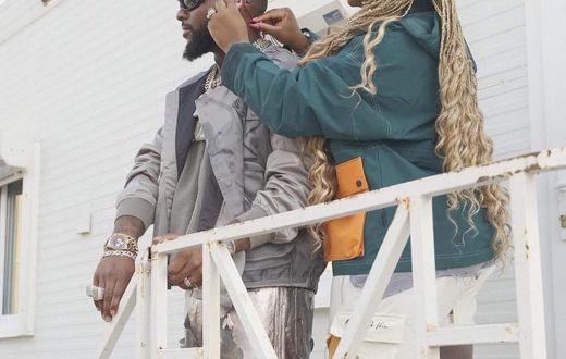 Davido and Chioma ahead of FIFA World Cup finale