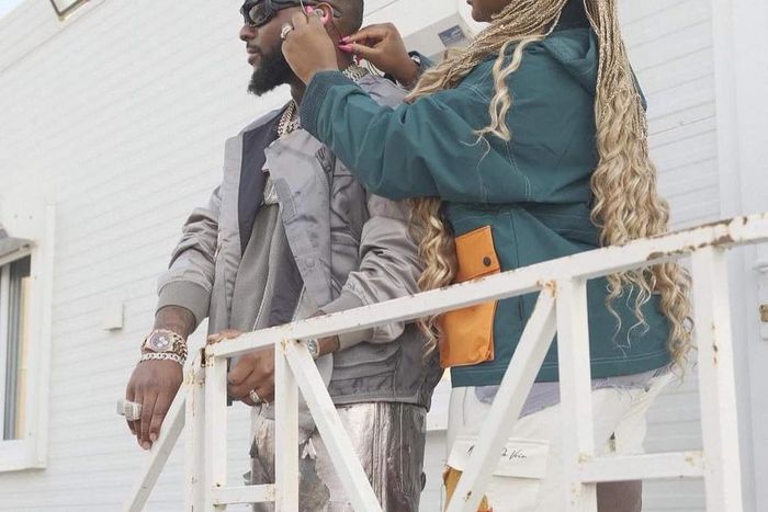 Davido and Chioma ahead of FIFA World Cup finale