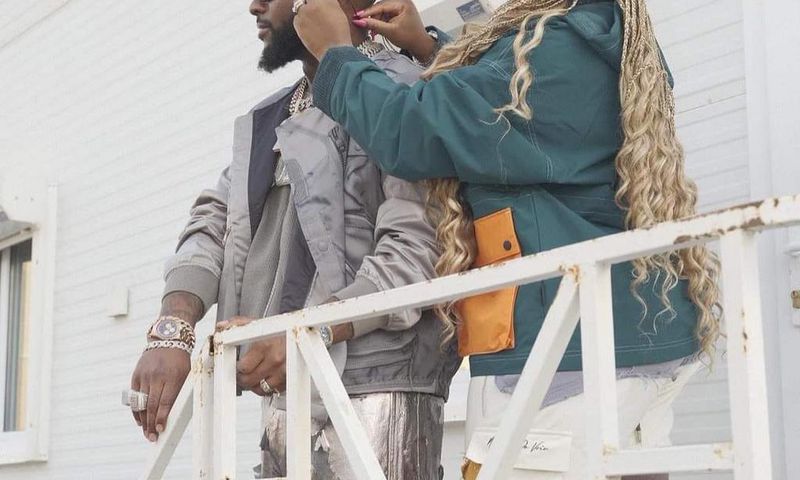 Davido and Chioma ahead of FIFA World Cup finale