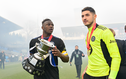 Canadian Championship Final21 November 2021 - Montréal, QC, CANCanada SoccerCF MontréalVoyageurs CupVictor Wanyama and James Pantemis