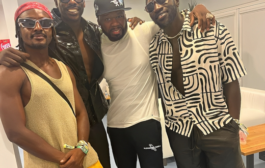 Sauti Sol and Chiki Kuruka hang out with 50 Cent in the US