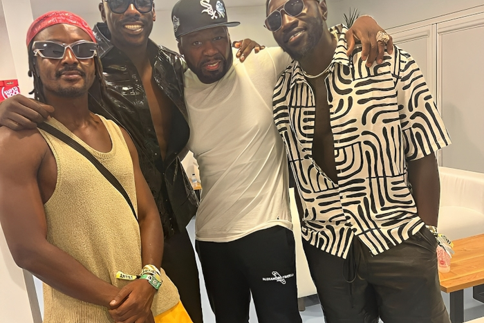 Sauti Sol and Chiki Kuruka hang out with 50 Cent in the US