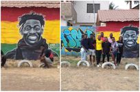 Mural of Christian Atsu unveiled in Tema