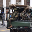 KDF troops patrol the streets of Nairobi on June 27, 2024