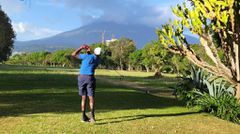EALA MP Kanini Kega playing golf in Tanzania