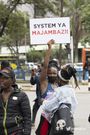 Protestors during Occupy Parliament protests in Kenya