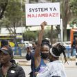 Protestors during Occupy Parliament protests in Kenya